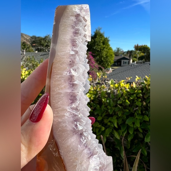 Agate Tower With Amethyst and Quartz - Picture 4 of 8